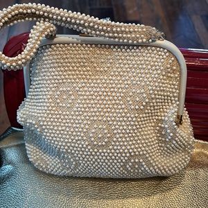 Old vintage beaded ladies purse